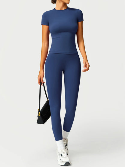 2PCS Yoga Suit Sports Set Women Quick-Drying Gym Set Women Tracksuit Running Workout Long Sleeve Sports Shirt Yoga Clothing