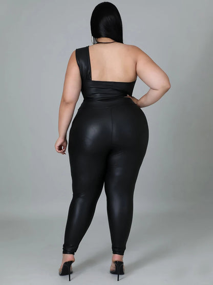 Two Piece Set for Women Strapless Crop Top and Pants Tight Night Club Outfit Sexy Set Plus Size Suit Wholesale Dropshipping