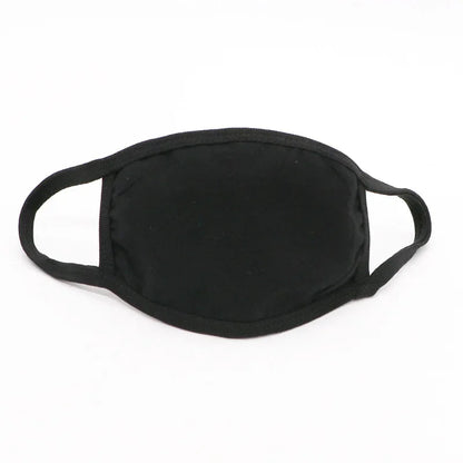 1pcs Black Mask Washable Cycling Cotton Mouth Face Mask Men Women Reusable Party supply Halloween Cosplay breathe freely outdoor