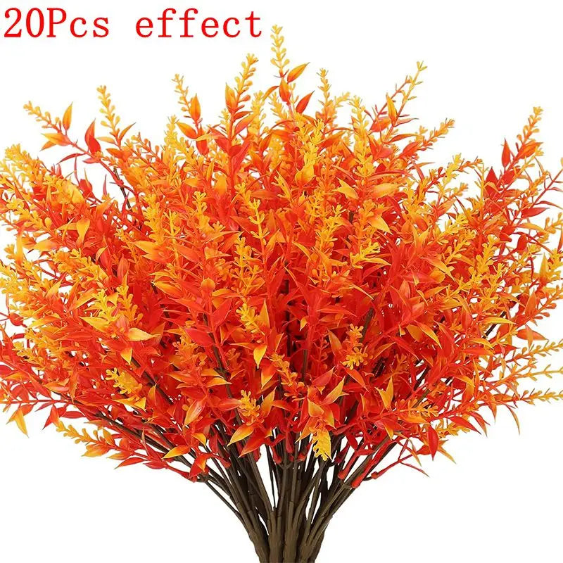 1/3/5/10/20Bunch Artificial Flower Plastic Lavender Autumn Fake Plant Home Table Outdoor Garden Wedding Decoration Thanksgiving