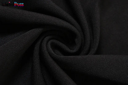 Weird Puss Hollow Flower Dress Sexy Chic Circle Devise Summer Trend Skinny Elastic Stretch Sleeveless Peach Hip Bodycon Clubwear