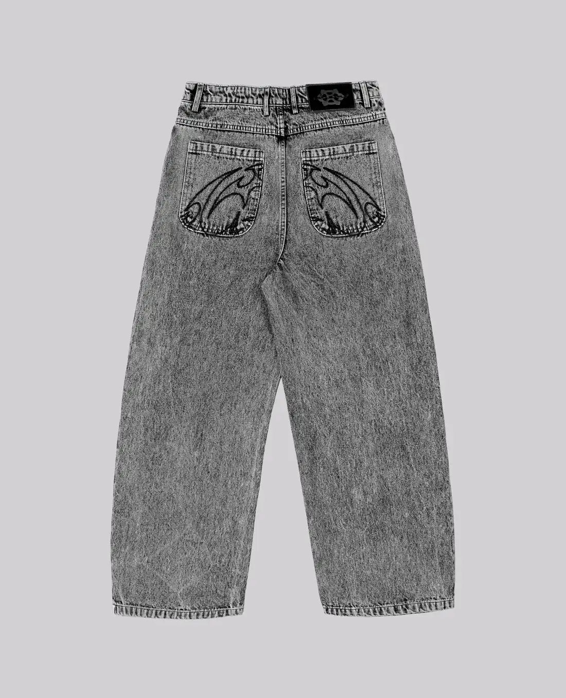 Y2K Graffiti Gothic Jeans Loose Punk Print Jeans Retro Street Street Hip Hop  Straight  Pants  High Street Harajuku Couple Pants