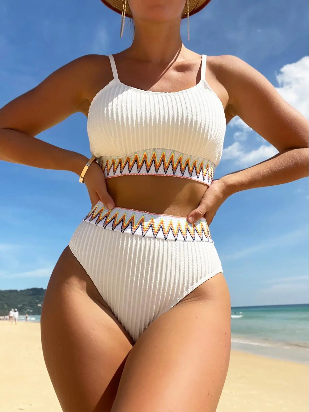 "2025 New Arrival: Stylish Padded Bikini Set - Sleeveless Two-Piece Swimsuit for Women"