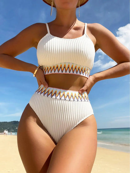 "2025 New Arrival: Stylish Padded Bikini Set - Sleeveless Two-Piece Swimsuit for Women"