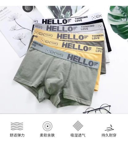 6pieces Mens Underwear Men Cotton Underpants Male Pure Men Panties Shorts Breathable Boxer Shorts Comfortable soft Plus size