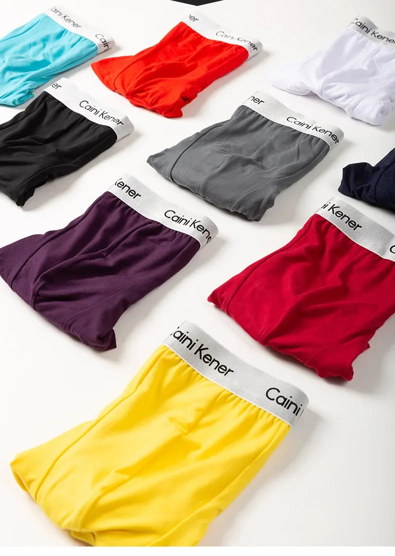 4/5Pcs/Men's Shorts Fashion Sexy Underwear Boxer Milk Silk Soft Fabric Men's Underwear Boxer Comfortable Breathable Boxer Shorts