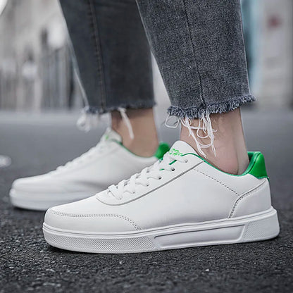 YRZL Men White Shoes Couple Casual Skateboard Shoes Comfortable Sneakers Lightweight Walking Women Tenis Shoes Plus Size 36-46