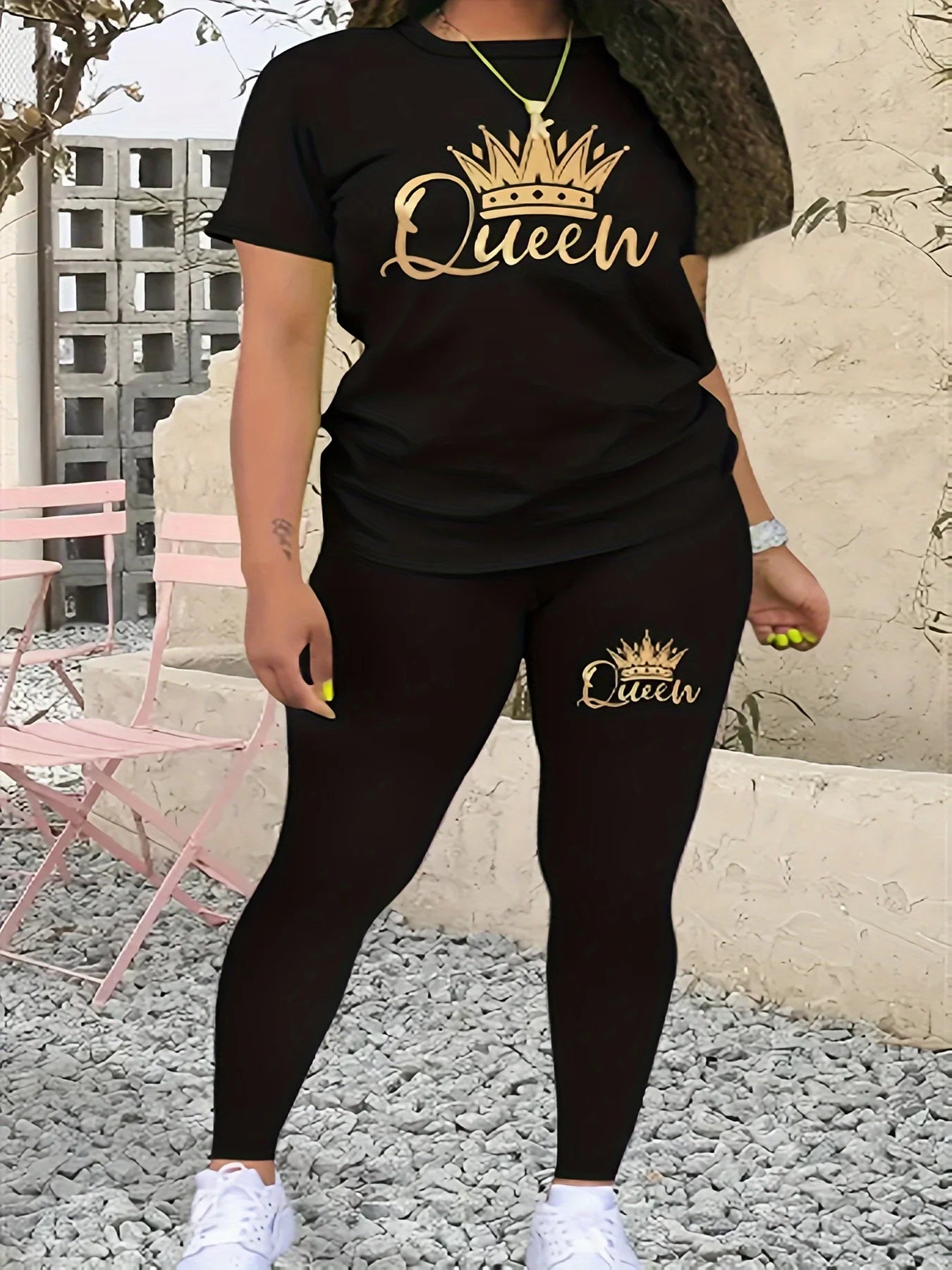 2024 AliExpress Europe and America New Summer Plus Size Women's Printed Comfortable Casual Set