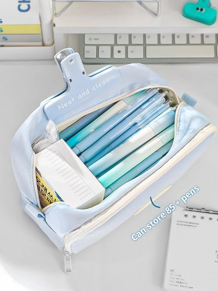 Stylish and Practical Pencil Bag with Large Capacity and Multiple Sections for Stationery Storage Pencil Case Back To School