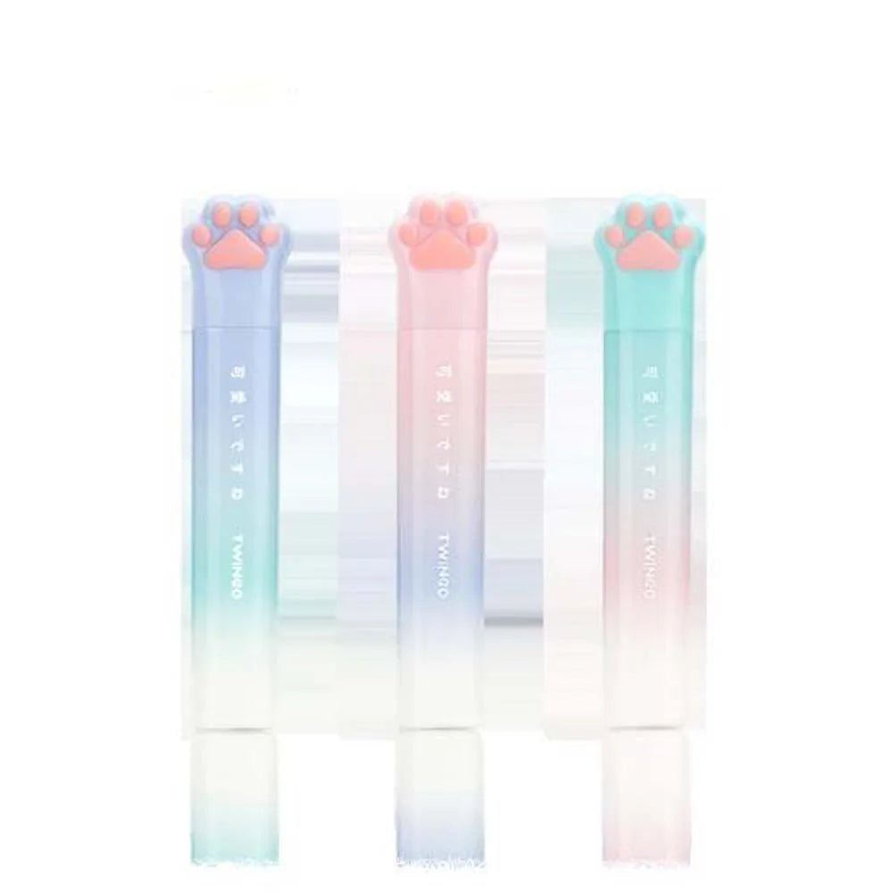 1PC Cute Cat Claw Portable Scissors, Creative Pen Ledger Tools, Gradient Stationery Scissors