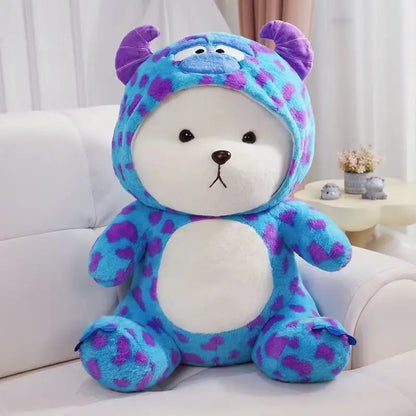Transformed Bear Anime Plush Toy 30/40cm Cute Stuffed Animal Soft Doll Ideal Christmas & Thanksgiving Gift