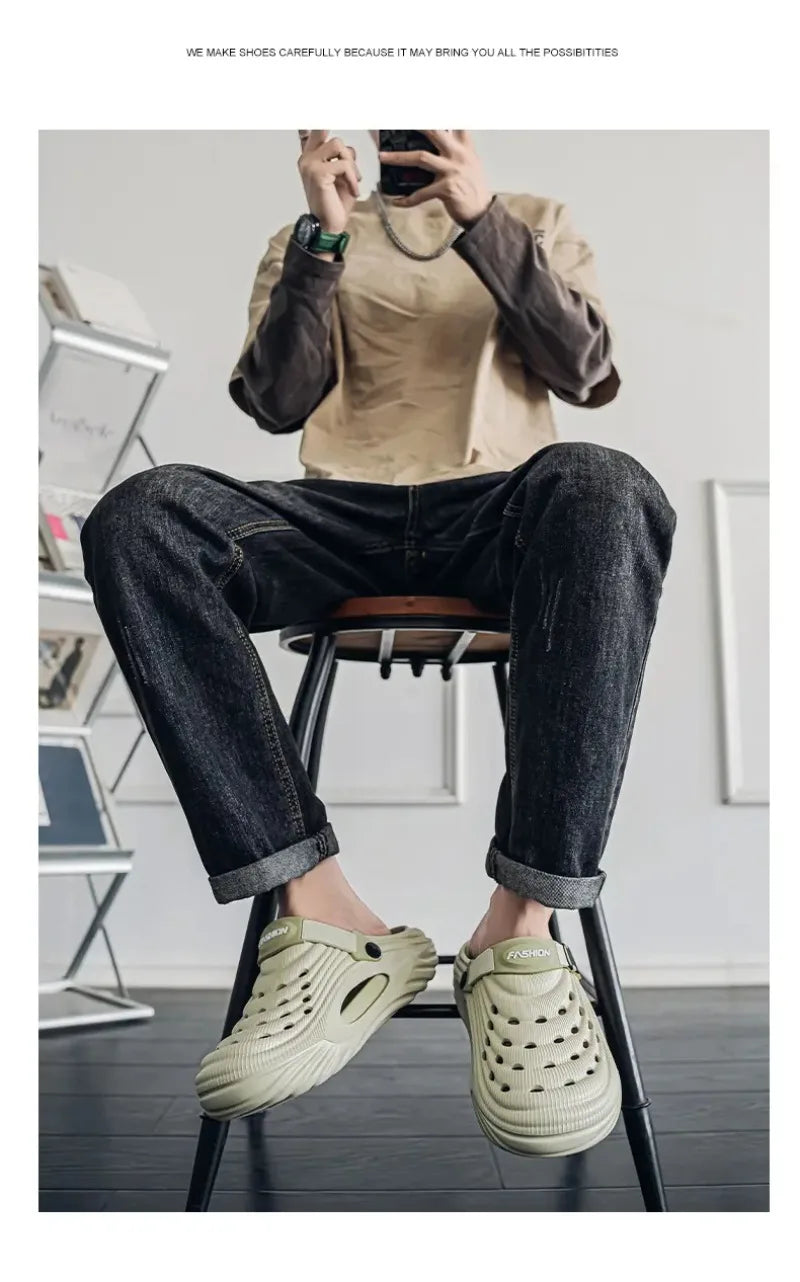 Summer Men Clogs Sandals Platform EVA Slippers High Quality Shoes Men's Sports Sandals Beach Outdoor Sandals Men Summer Shoes