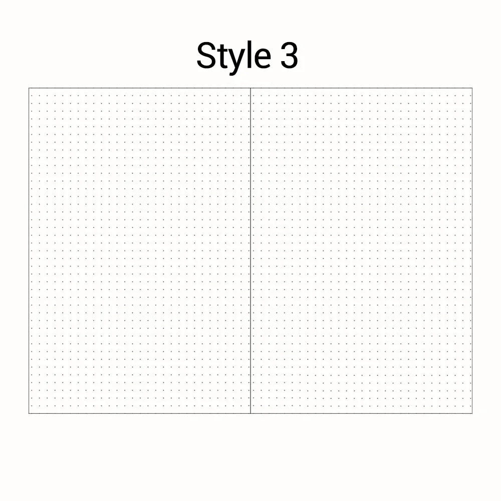 A5 A6 Loose Leaf Notebook Refill Spiral Binder Inner Page Diary Weekly Monthly Planner To Do List Line Dot Grid Inside Paper