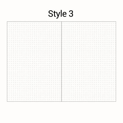A5 A6 Loose Leaf Notebook Refill Spiral Binder Inner Page Diary Weekly Monthly Planner To Do List Line Dot Grid Inside Paper