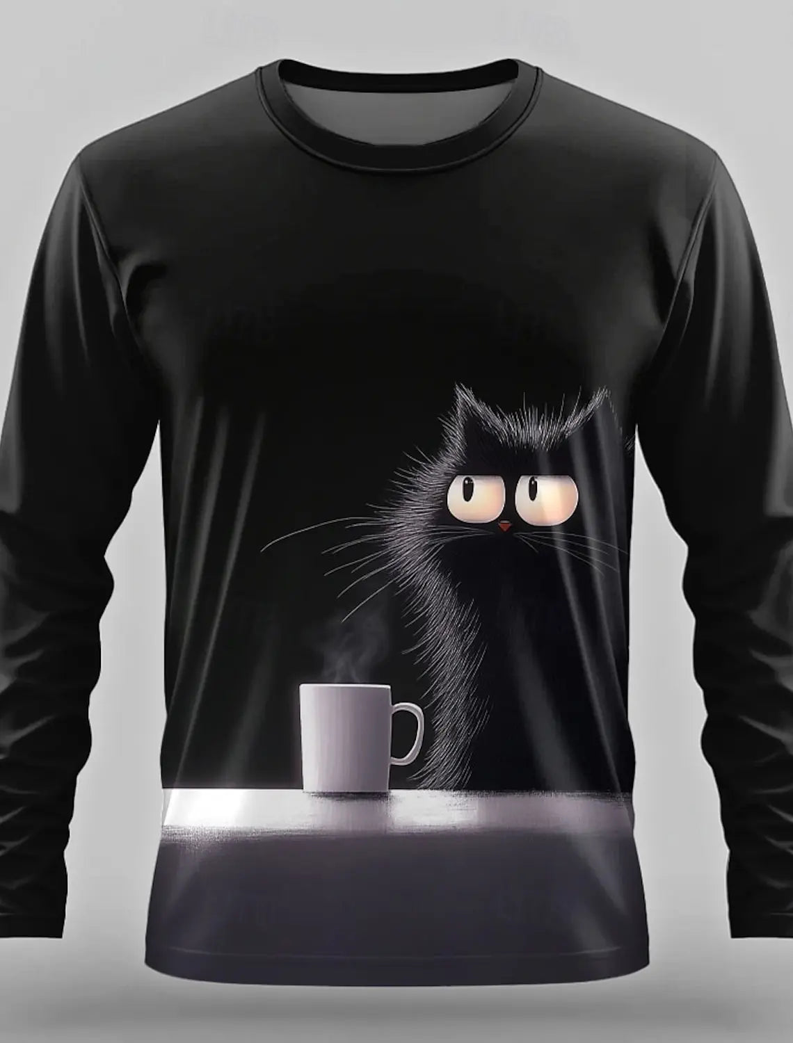 3D Print Anime Characters Long Sleeve T-Shirts For Men Autumn Fashion Men's O-Neck Sportwear Oversized  Pullover Men clothing