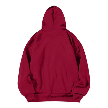 y2k Solid Minimalist Women's Hoodie, Long Sleeve With Pocket Casual Daily Wear 2024 Women Hoodies Autumn Sudadera de mujer