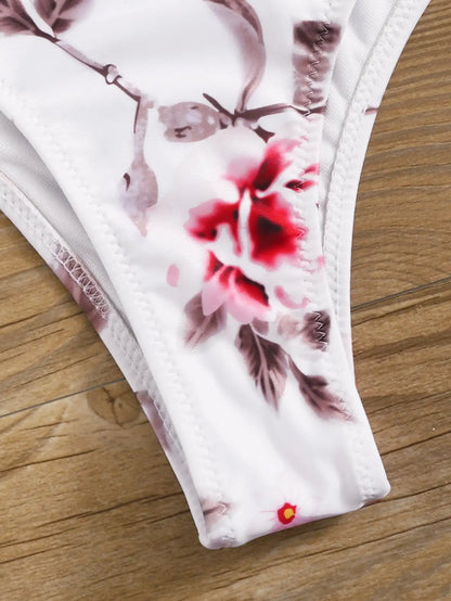 Brazilian Thong Bikinis 2025 Women Push Up Swimsuit Printed Sexy Swimwear Female Beachwear Bathers Bathing Swimming Swim Suit
