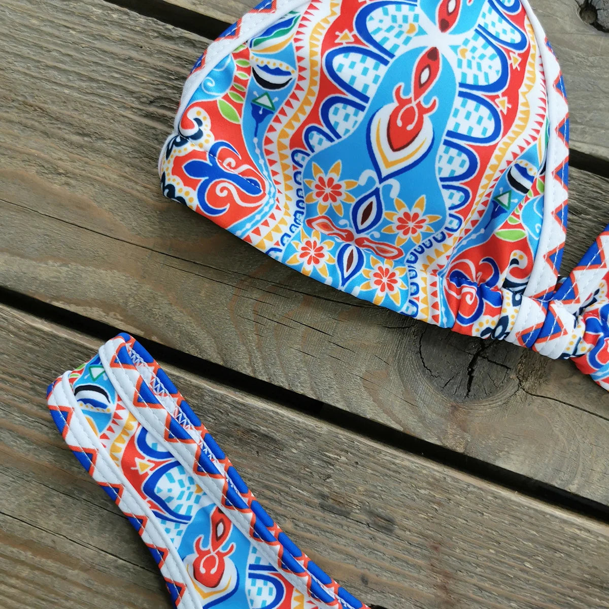 2024 New Sexy Brazilian Bikini Set Women Print Biquini Female Cut Bikinis Swimwear Push Up Swimsuit Bath Suit