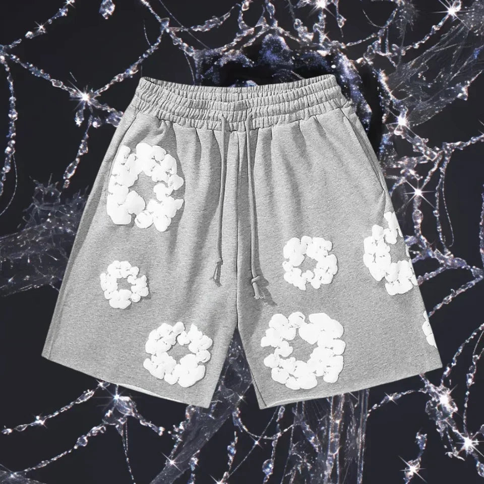 2025 Men's Fashion Quick-drying Sports Shorts Kapok Printed American Shorts Comfortable and Breathable Hot Trendy Casual Shorts