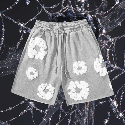 2025 Men's Fashion Quick-drying Sports Shorts Kapok Printed American Shorts Comfortable and Breathable Hot Trendy Casual Shorts