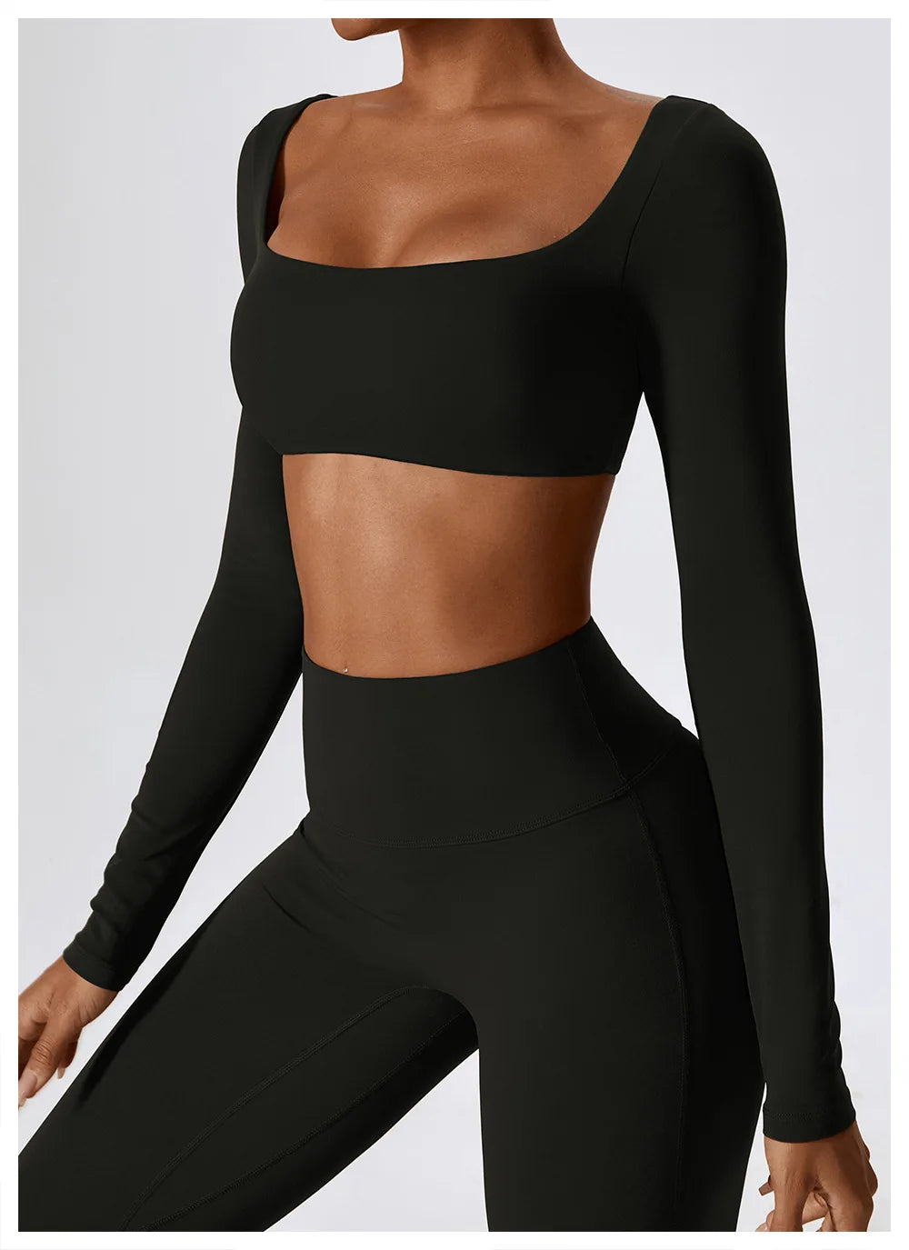 Women Sport Seamless Tops Long Sleeve Breathable Workout Slim T Shirts Athletic Running Gym Push-up Running Fitness Yoga Tops