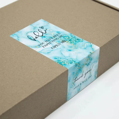 20-50Pcs Thank You Stickers Waterproof Seal Labels 6*15 Cm Packaging Stickers for Small Business Gift Decorate Stickers Supplies