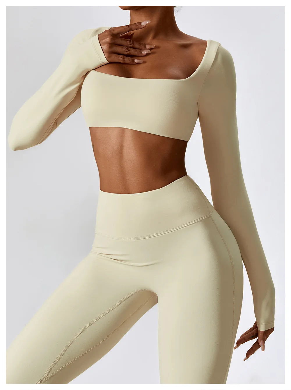 Women Sport Seamless Tops Long Sleeve Breathable Workout Slim T Shirts Athletic Running Gym Push-up Running Fitness Yoga Tops