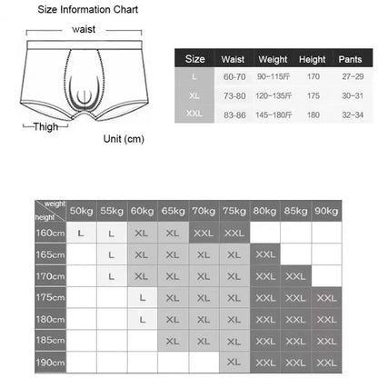 4/5Pcs/Men's Shorts Fashion Sexy Underwear Boxer Milk Silk Soft Fabric Men's Underwear Boxer Comfortable Breathable Boxer Shorts