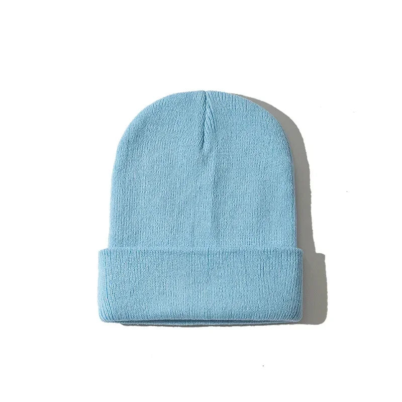 2019 Winter Hats for Woman Beanies Knitted Solid Cute Hat Girls Autumn Female Beanie Caps Warmer Bonnet Ladies Casual Cap Man