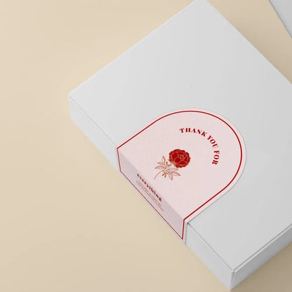 20-50Pcs Thank You Sticker for Small Business Gift Packaging Decoration Stickers Supply 8*10CM Delivery Mailing Bag Seal Labels