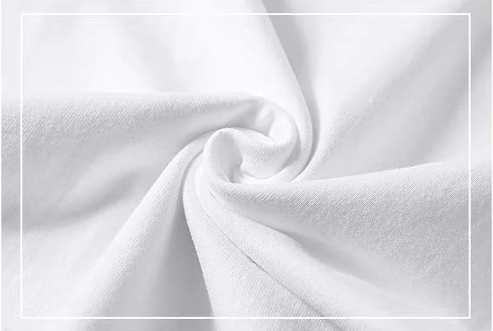 2PCS 100% Cotton Solid T Shirts Men's and Women's Short Sleeve White Tees Casual Breathable Loose Round Neck T-shirt Couple Tops