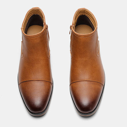 Boots For Men Fashion Brand Comfortable Ankle Leather Boots For Men #KD894