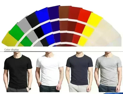 100% Pure Cotton Summer High-end Brand Men's Short Sleeve Round Neck Fashionable Style Half Sleeved Top Breathable T-shirt