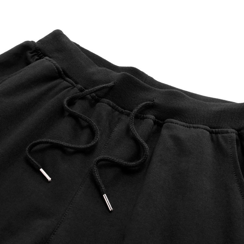 2024 Summer Men's Shorts Elastic Drawstring Shorts Joggers Loose Fitness Breathable Sports 5 Piece Solid Color Casual Pants