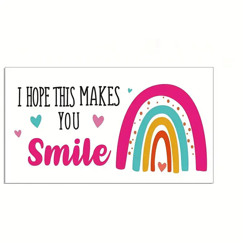 50pcs/pack I hope this makes you smile Decoration Card Shopping greeting cards Buy thank you cards for customers 2024 New