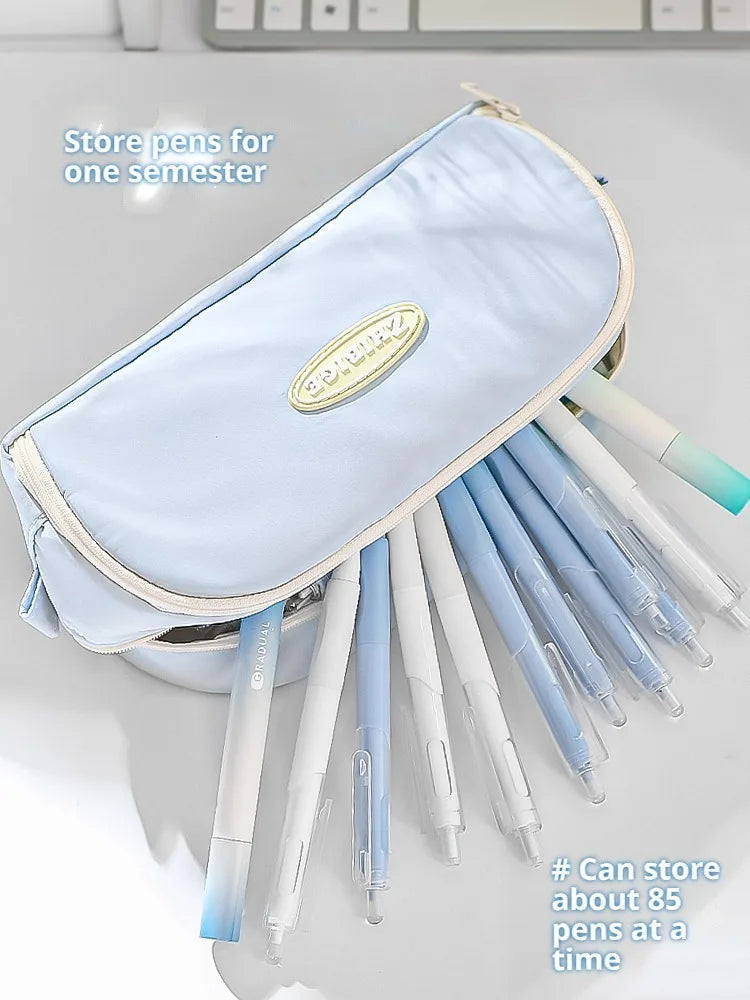 Stylish and Practical Pencil Bag with Large Capacity and Multiple Sections for Stationery Storage Pencil Case Back To School