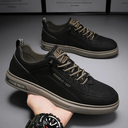 Trendy Versatile Cloth Shoes Men's Spring New Breathable White Shoes Men's Sports and Leisure Board Shoes Trendy Shoes