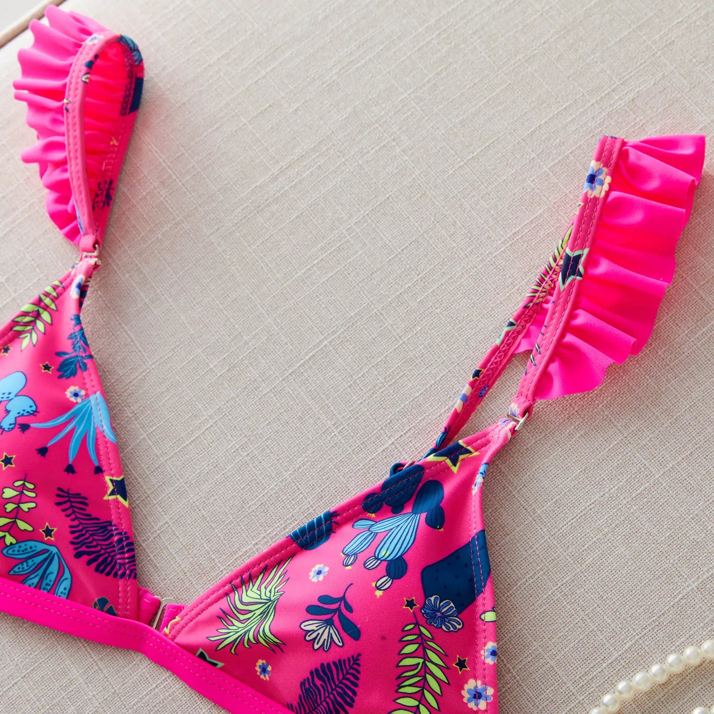 2024 New Sexy Brazilian Bikini Set Women Print Biquini Female Cut Bikinis Swimwear Push Up Swimsuit Bath Suit