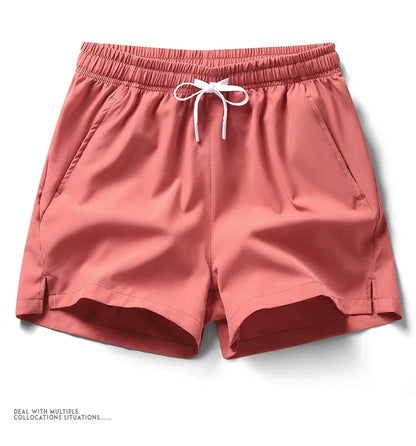 Summer Mens Sports Sweatpants casual Shorts Pockets Basic Solid Color Lightweight Pants Jogging Beach Shorts Men