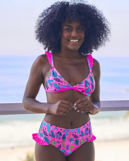 2024 New Sexy Brazilian Bikini Set Women Print Biquini Female Cut Bikinis Swimwear Push Up Swimsuit Bath Suit