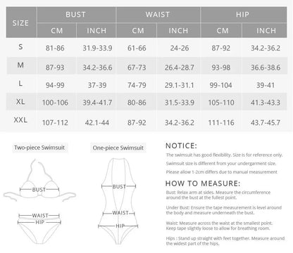 Women Bikini Solid Color Patchwork Metal Buckle Starfish One Piece Swimsuit High Waist Hollow Out Monokini Swimwear 2025 New