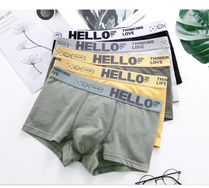 6pieces Mens Underwear Men Cotton Underpants Male Pure Men Panties Shorts Breathable Boxer Shorts Comfortable soft Plus size
