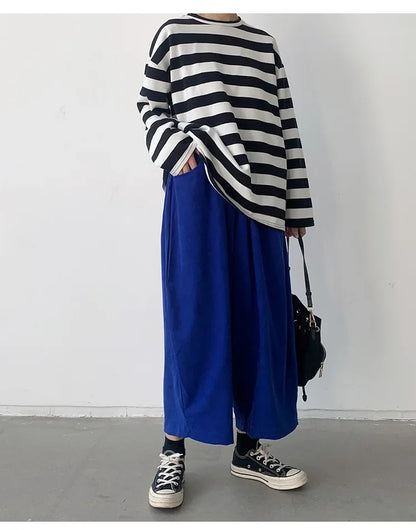2023 Autumn Casual Harem Pants Women Cotton High Waisted Trousers Retro Loose Bloomers Women's Oversize Pants Baggy Sweatpants