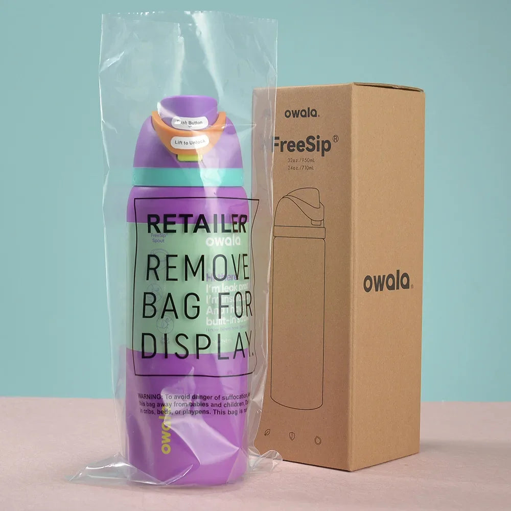 2024 New Owala Insulated Stainless Steel Water Bottle with Straw, BPA-Free Sports Water Bottle, Great for Travel, 24Oz/32 Oz,304