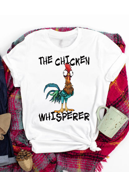 Spring and Summer Christmas Printed T-shirt, Casual Short Sleeve Round Neck T-shirt, Fashion Women's Clothing