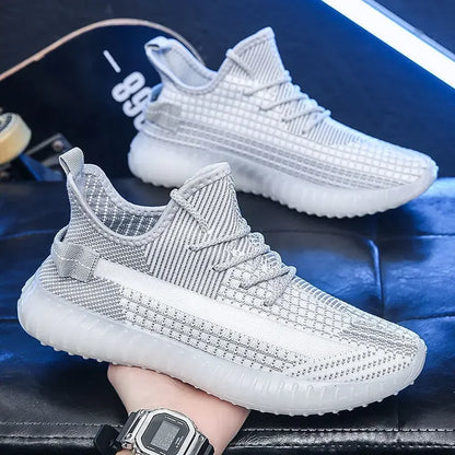 2025 Versatile Trend Casual Flying Shoes Student Sports Men's ShoesMesh Breathable Coconut Shoes New Men's Shoes Summer