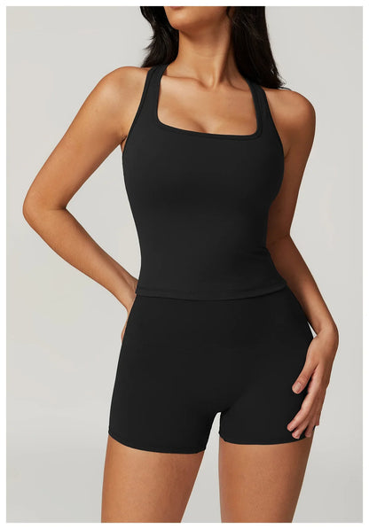 Beautiful Back Sports Undershirt Women Grinding Hair Tight Quick Dry Breathable Bra Leisure Running Fitness Tops Yoga Clothing