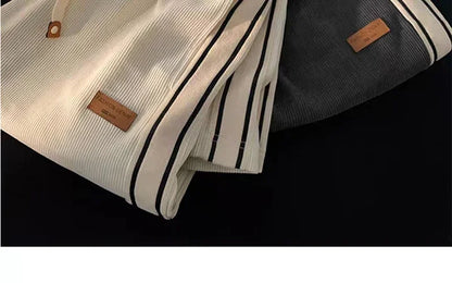 2024 Corduroy Striped Sweatpants Women Streetwear Thick Wide Leg Pants Y2K Harajuku High Waist Joggers Korean Baggy Trousers
