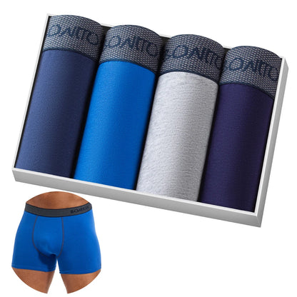 4pcs Boxers Men's Panties Underpants Man Boxer Underwear Cotton for Male Underpants Man Cotton Large Size Lot Soft