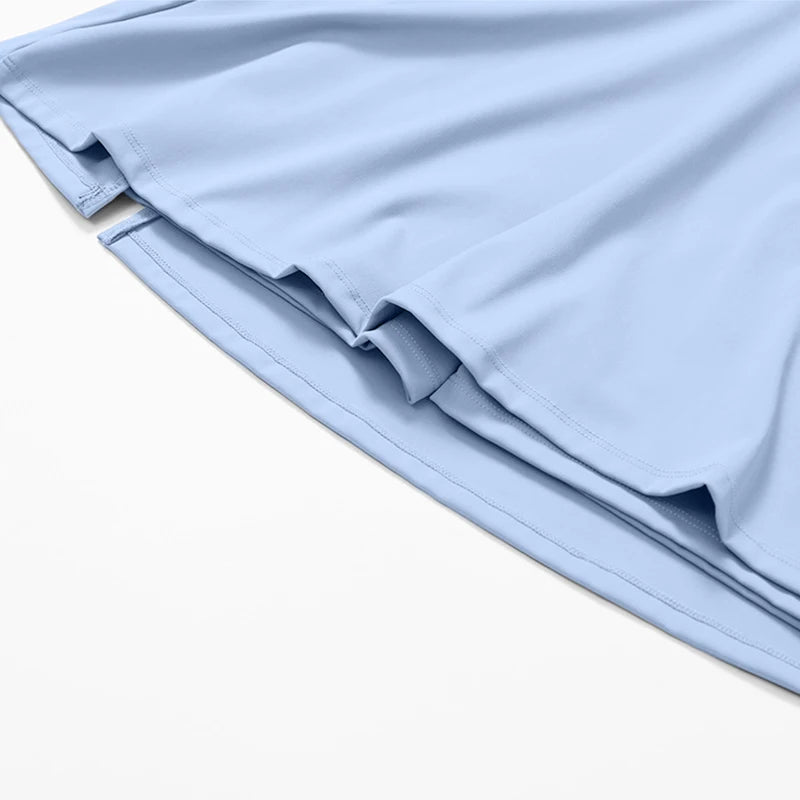 Sports Short Dresses Anti-Shine Breathable Women's Tracksuit Leisure Fitness Suits Running Golf Tennis Skirt Workout Clothing